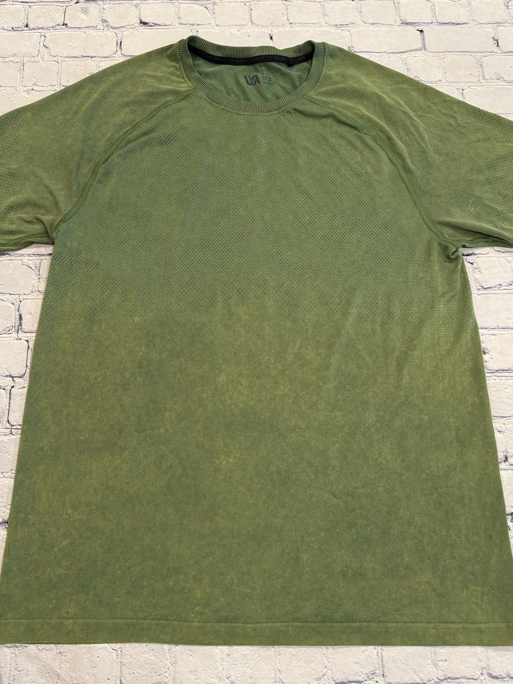 VRST Performance Lightweight Short Sleeve Crew Tee I Tye-Died Olive | Large I
